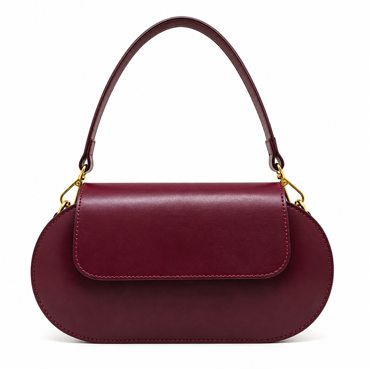 RUBIS | Sac en Cuir Italien – Burgundy