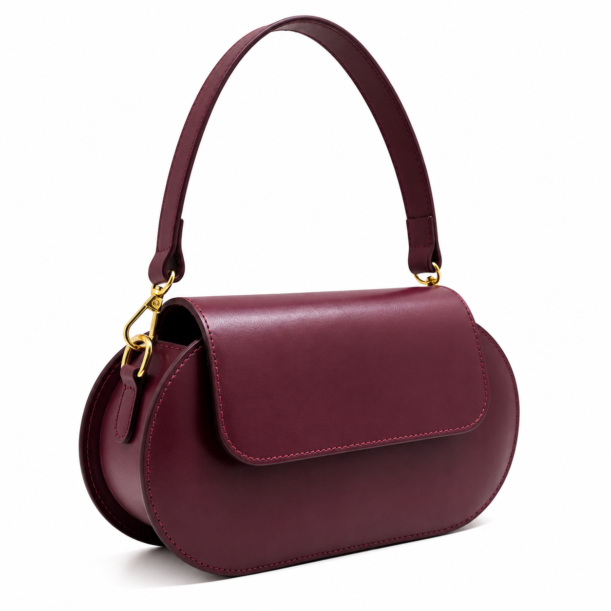 RUBIS | Sac en Cuir Italien – Burgundy