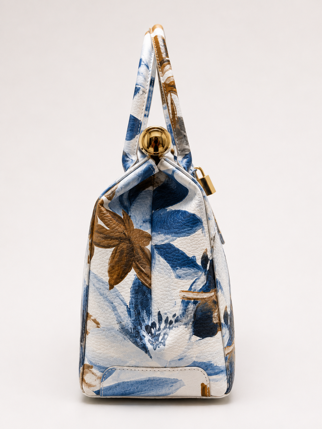 Jardin d'Azur | Leather handbag Made in Italy