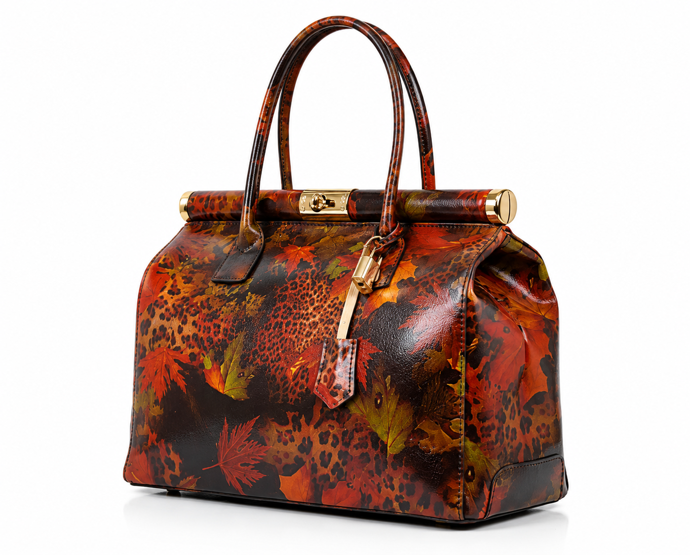 PALETTE D'AUTOMNE – Sac en cuir Artwork | Fabriqué en Italie