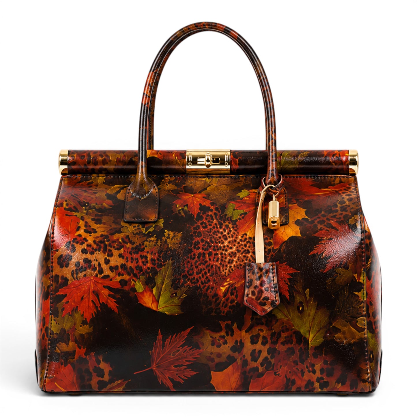 PALETTE D'AUTOMNE – Sac en cuir Artwork | Fabriqué en Italie